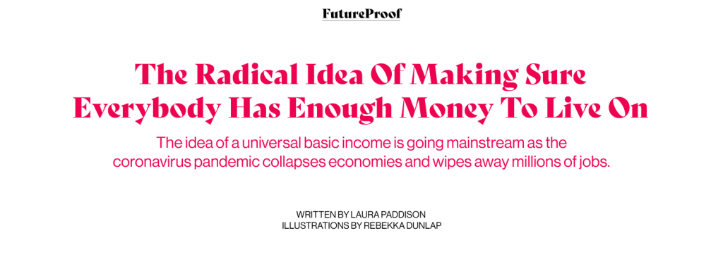 The Radical Idea Of Making Sure Everybody Has Enough Money To Live On